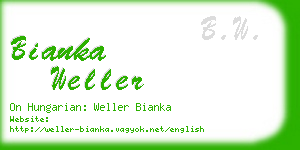 bianka weller business card